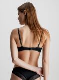 Negru Sutien Cu Decolteu Adanc Push-Up - Flirty  Femei