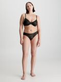 Negru Chiloti Stil Bikini - Sheer Marquisette  Femei