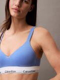 Albastru Bralette Cu Efect Lift - Icon Cotton Modal  Femei