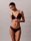 Negru Tanga - Sensual Stretch Din Dantela  Femei