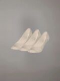 Beige 3 Pack Invisible Socks  Women