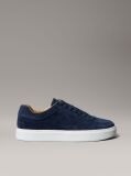 Blue Leather Trainers  Men