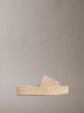 Bej Ebeth - Papuci Tip Espadrille Cu Platforma  Femei