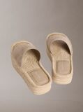 Bej Ebeth - Papuci Tip Espadrille Cu Platforma  Femei
