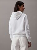 Alb Hanorac Fleece Din Amestec De Bumbac  Femei