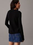 Negru Cardigan Din Tricot Elastic Cu Croiala Slim  Femei