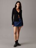 Negru Cardigan Din Tricot Elastic Cu Croiala Slim  Femei