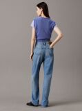 Denim Blugi Drepti Cu Talie Inalta  Femei