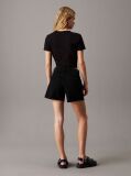 Negru Pantaloni Scurti Denim Stil Mom  Femei