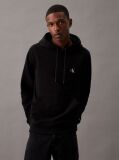 Negru Hanorac Fleece Din Amestec De Bumbac  Barbati