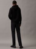 Negru Hanorac Fleece Din Amestec De Bumbac  Barbati