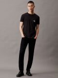 Black Slim Monogram Pocket T-Shirt  Men