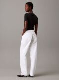 Negru Tricou Slim Din Modal Cu Textura Rib  Femei