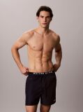 Negru Pantaloni Scurti De Baie Cu Elastic Dublu La Talie - Intense Power  Barbati