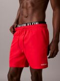Rosu Pantaloni Scurti De Baie Cu Elastic Dublu La Talie - Intense Power  Barbati