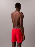 Rosu Pantaloni Scurti De Baie Cu Elastic Dublu La Talie - Intense Power  Barbati