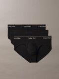Black 3 Pack Briefs - Icon Cotton Stretch  Men