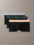 Negru Set 3 Boxeri Cu Talie Joasa – Icon Cotton Stretch  Barbati