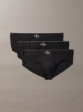 Negru Chiloti Din Bumbac Elastic Cu Monograma Grafica  Barbati