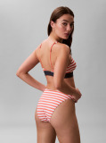 Portocaliu Slip De Baie Cu Talie Inalta - CK Monogram  Femei
