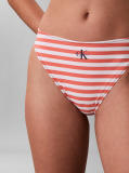 Portocaliu Slip De Baie Cu Talie Inalta - CK Monogram  Femei