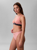 Portocaliu Slip De Baie Cu Talie Inalta - CK Monogram  Femei
