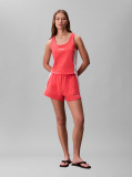 Roz Pantaloni Scurti De Plaja Din Jersey De Bumbac  Femei