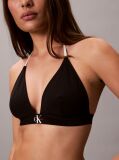 Negru Sutien De Baie Tip Triunghi Halter - CK Monogram  Femei