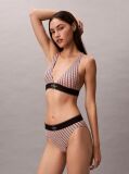 Roz Sutien Bralette Triunghi - Monograma Grafica Din Microfibra  Femei