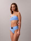 Albastru Bralette Tip Bandeau - Heritage Classic Cotton  Femei