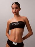 Negru Bralette Tip Bandeau - Heritage Classic Cotton  Femei