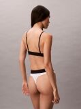 Negru Bralette Fara Captuseala – Monograma Grafica Din Microfibra Elastica  Femei