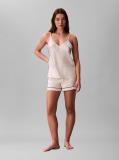 Alb Top De Pijama Tip Camisola Din Satin  Femei