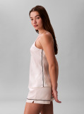 Alb Top De Pijama Tip Camisola Din Satin  Femei