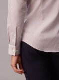 Red Slim Fit Micro Print Non Iron Shirt  Men