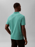 Verde Tricou Polo Din Bumbac Piqué  Barbati
