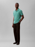 Verde Tricou Polo Din Bumbac Piqué  Barbati