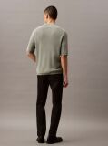 Negru Pantaloni Slim Din Bumbac Elastic  Barbati