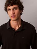 Negru Tricou Polo Cu Maneca Lunga Din Bumbac Supima  Barbati