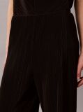 Negru Pantaloni Lounge Plisati Cu Talie Elastica  Femei