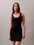 Negru Rochie Mini Cu Spate Decupat Incrucisat  Femei