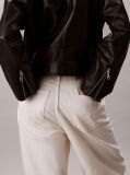 Black Faux Leather Biker Jacket  Women