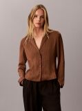 Maro Bluza Slim Fit Cu Dungi Texturate  Femei