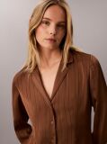 Maro Bluza Slim Fit Cu Dungi Texturate  Femei