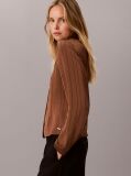 Maro Bluza Slim Fit Cu Dungi Texturate  Femei