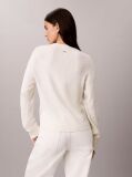 White Cable Knit Crew Neck Jumper  Women