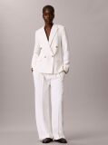 White Crepe Double Breasted Blazer  Women