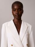White Crepe Double Breasted Blazer  Women