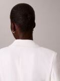 White Crepe Double Breasted Blazer  Women