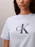 Albastru Tricou Cu Logo Monograma  Femei